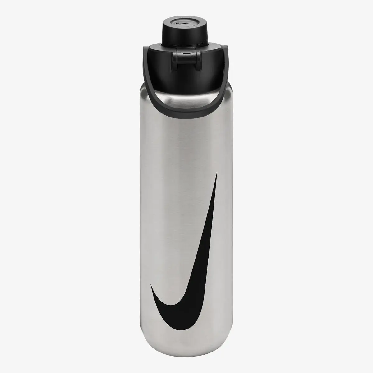 Бутылка для воды Nike Ss Recharge Chug Bottle 24 Oz Rfsh Brushed Stainless Steel/Black/Black 24Oz