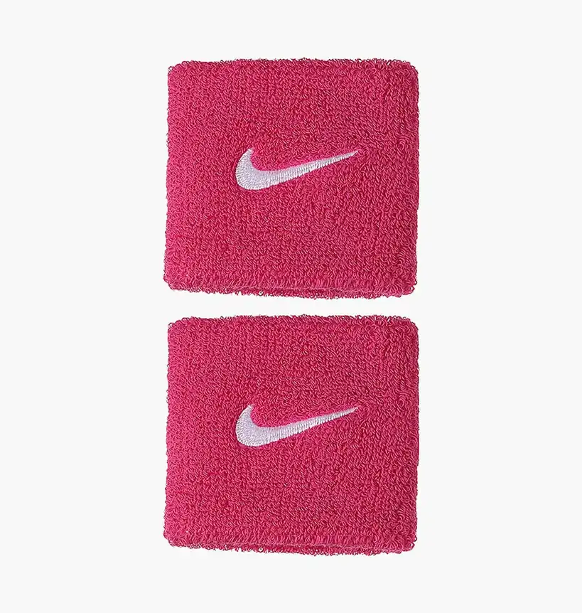 Напульсники Nike Swoosh Wristbands 2 Pk Vivid Pink/White Osfm
