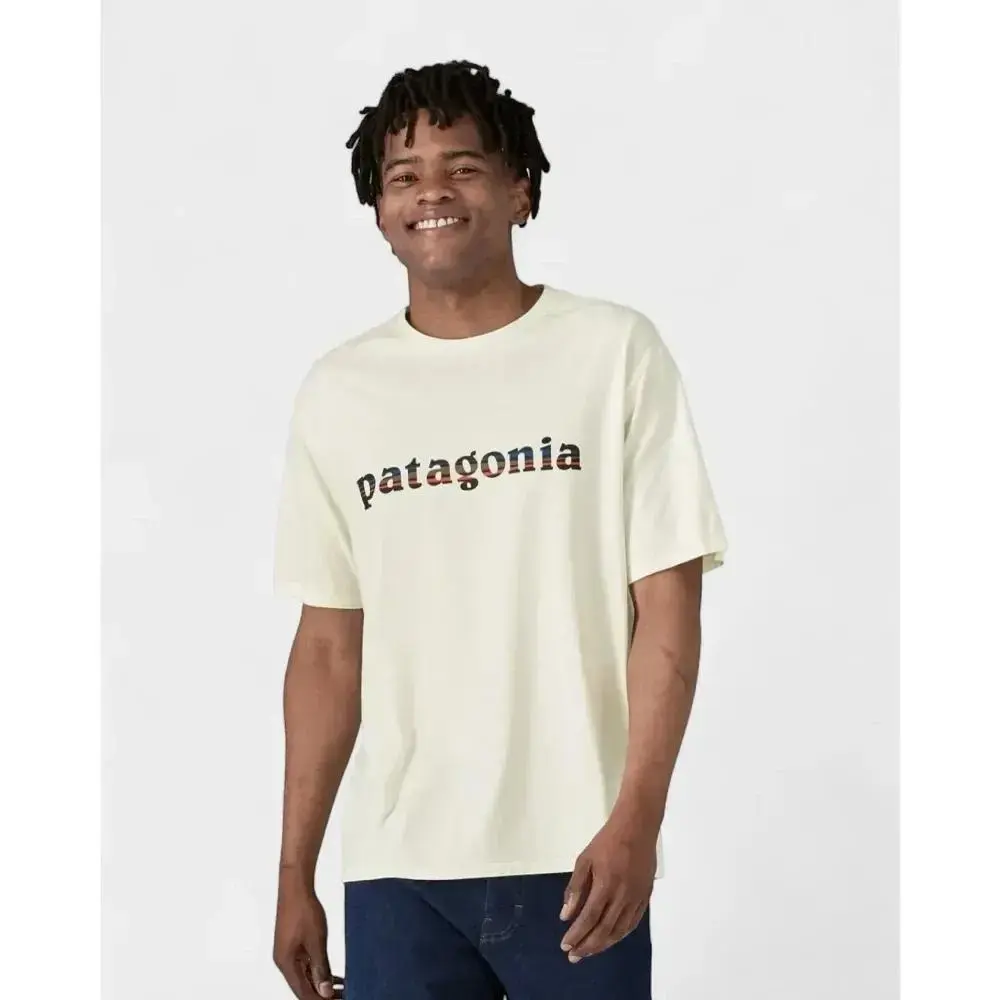 Футболка мужская Patagonia Men's '73 Text Logo Organic T-Shirt