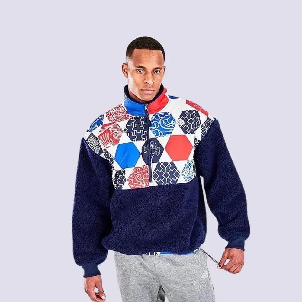 Кофта чоловіча The North Face Printed Platte Sherpa ¼ Zip