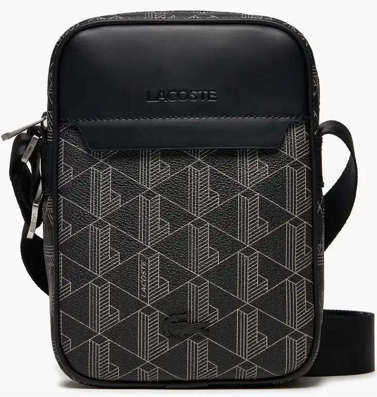 Сумка через плечо Lacoste Monogram Grey/Black