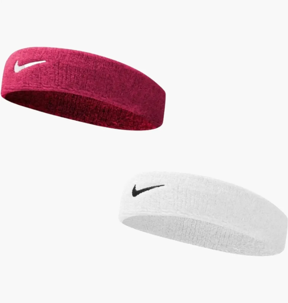 Повязка на голову Nike White+Pink