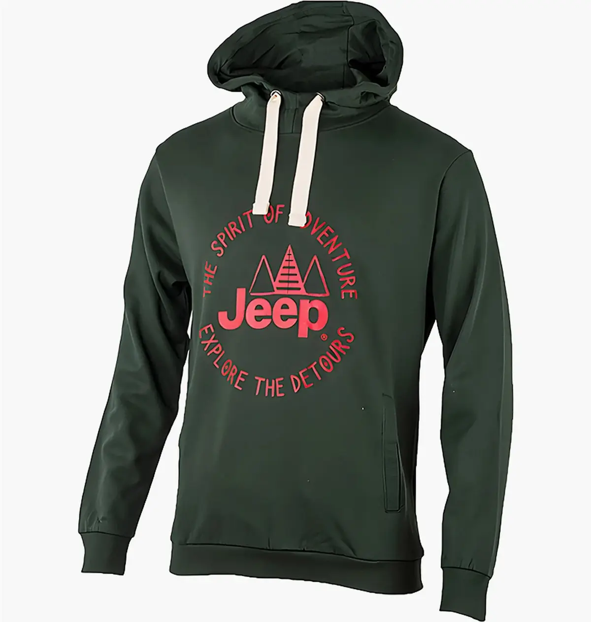 Кофта мужская Jeep Hooded Sweatshirt The Spirit Of Adventure Green