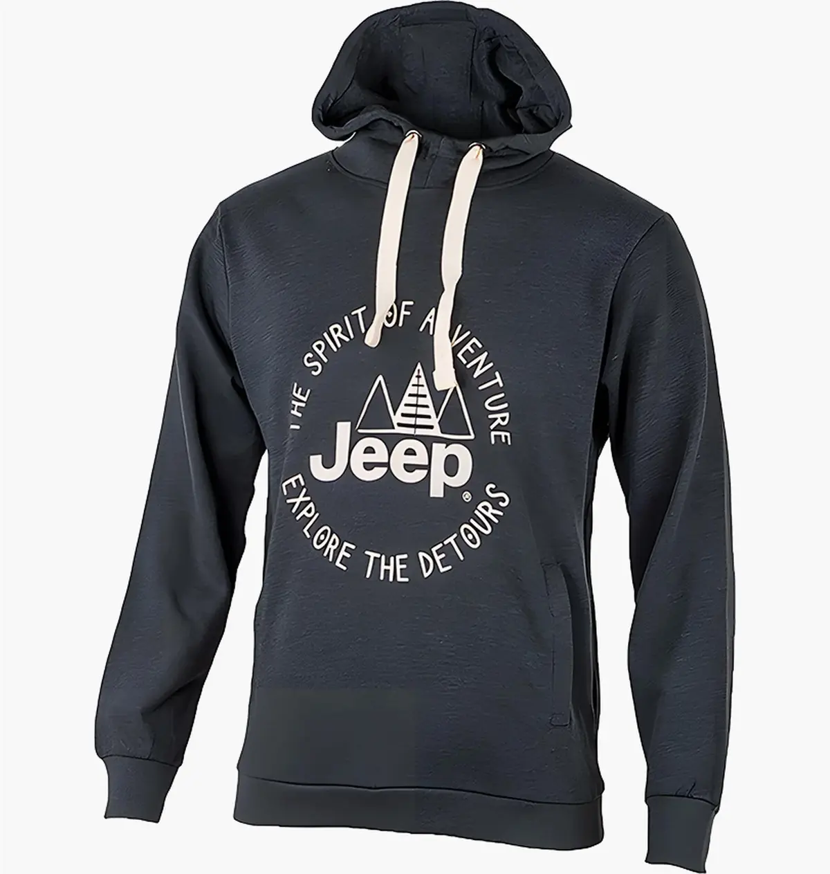 Кофта мужская Jeep Hooded Sweatshirt The Spirit Of Adventure Black