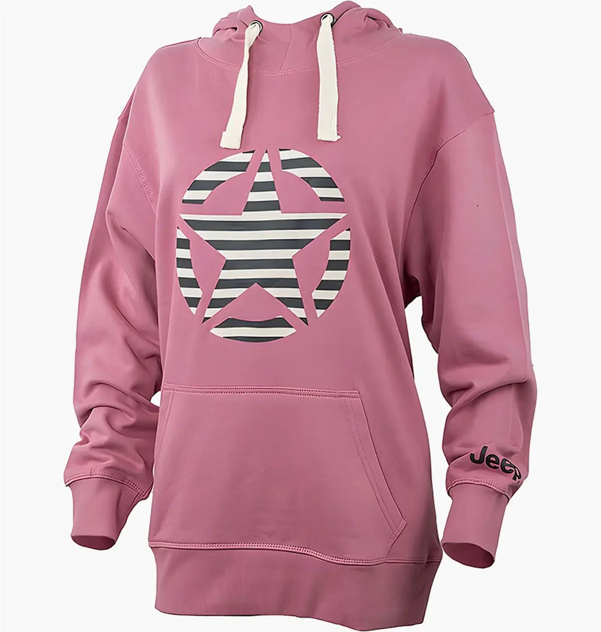 Кофта женские Jeep Hooded Oversize Sweatshirt Star Striped Print