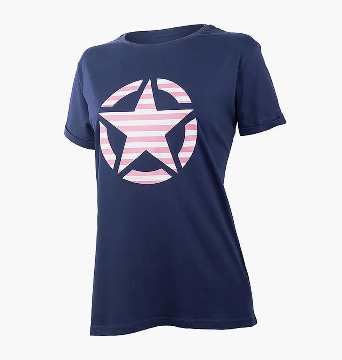 Футболка жіноча Jeep T-Shirt Oversize Star Striped Print Turn