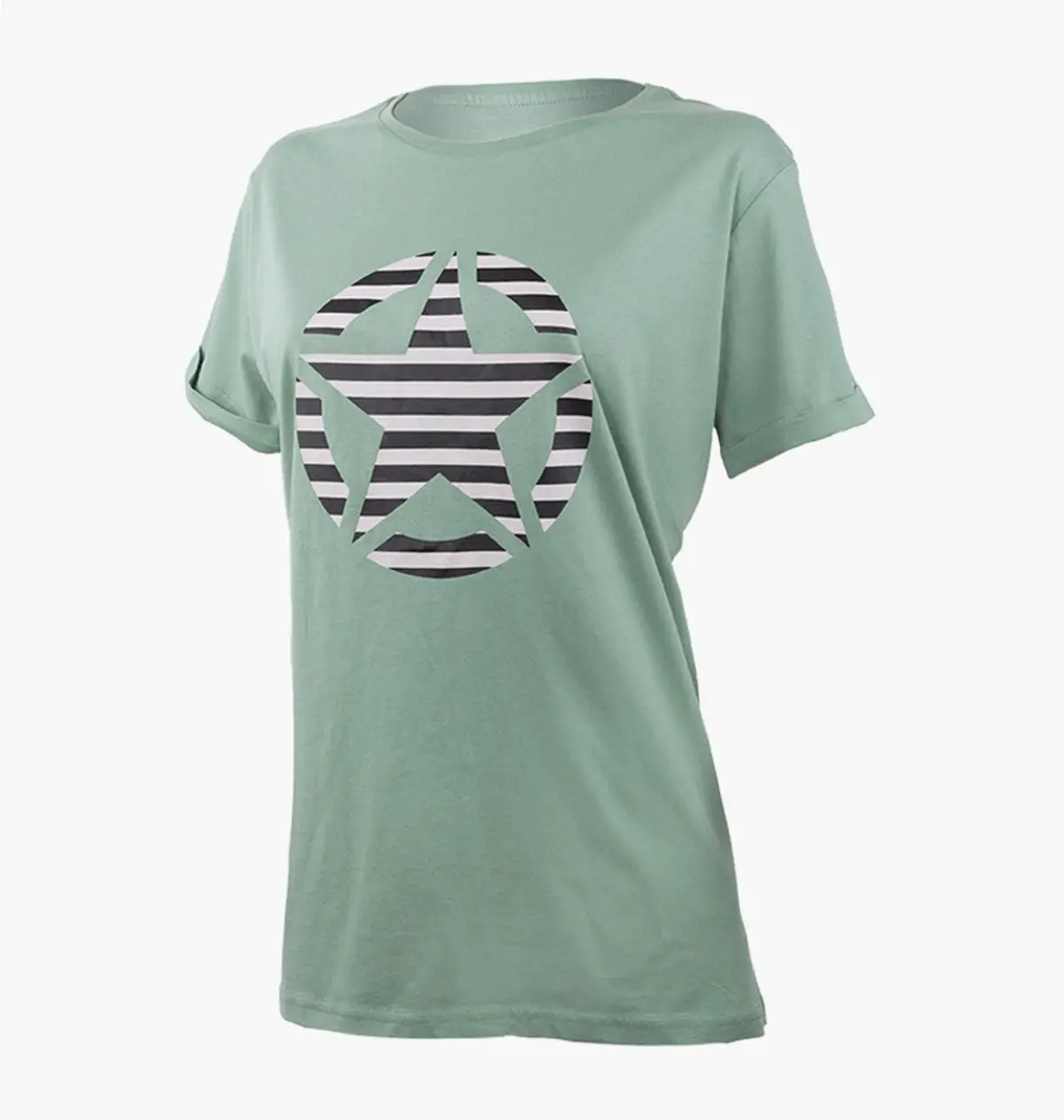 Футболка жіноча Jeep T-Shirt Oversize Star Striped Print Turn