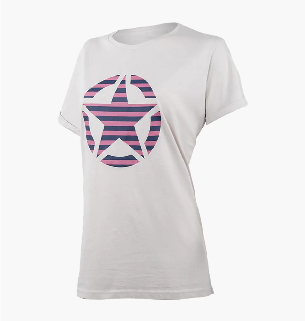 Футболка жіноча Jeep T-Shirt Oversize Star Striped Print Turn