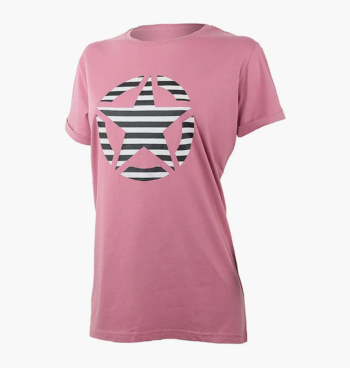 Футболка жіноча Jeep T-Shirt Oversize Star Striped Print Turn