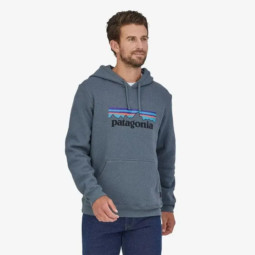 Кофта чоловіча Patagonia P-6 Logo Uprisal Hoody Plume Grey