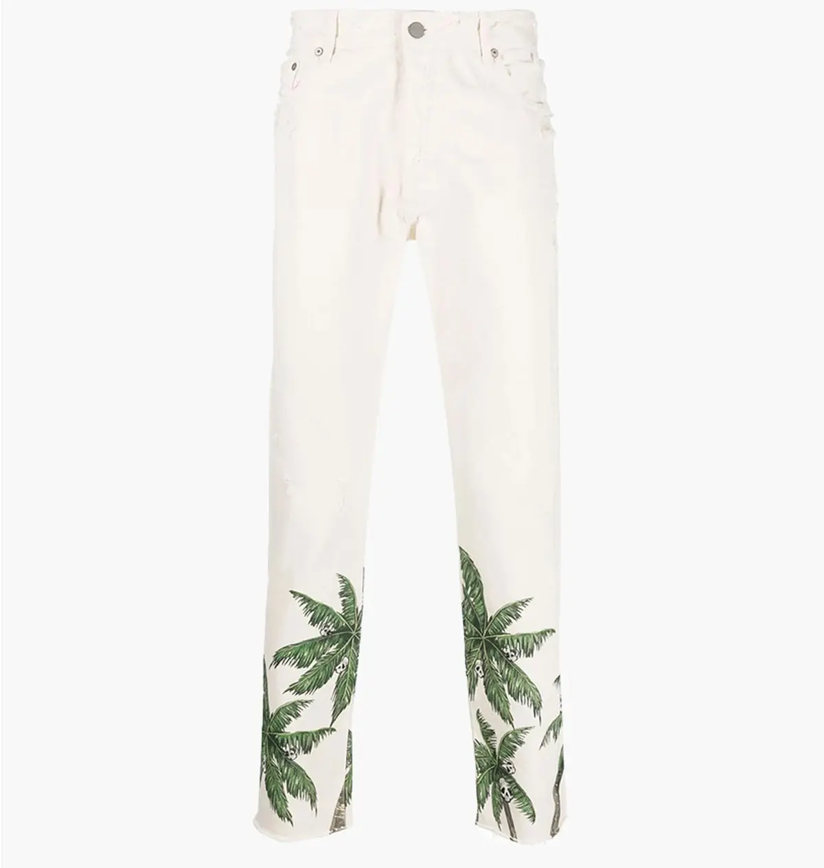 Брюки чоловічі Palm Angels Palm Printed Distressed Jeans