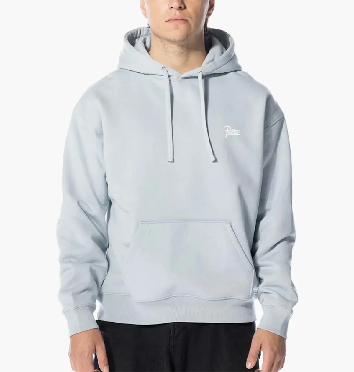Кофта мужская Patta Basic Hooded Sweater Light Blue