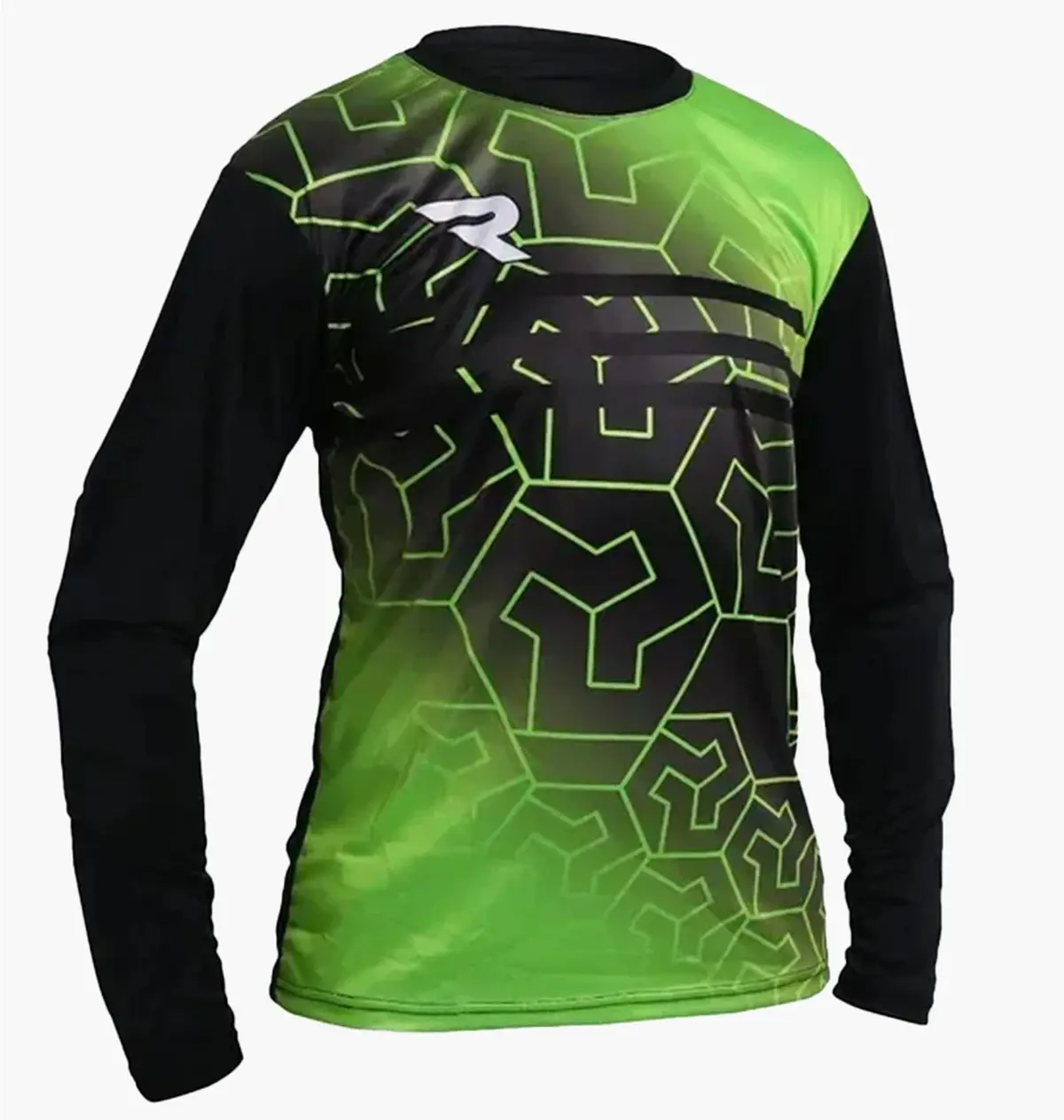 Футбольная форма унисекс Redline Black/Green Gk Shirt