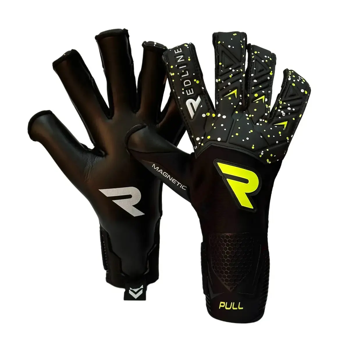 Футбольные перчатки унисекс Redline Redline Magnetic Black Supersoft