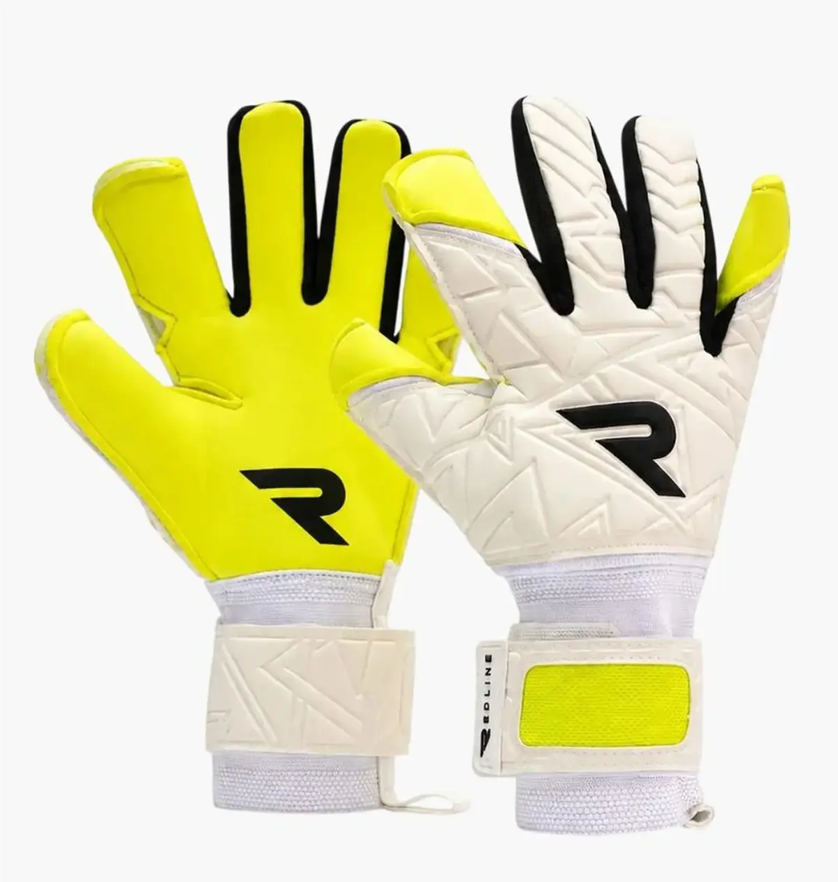 Футбольні рукавиці унісекс Redline Neos Beige/Yellow
