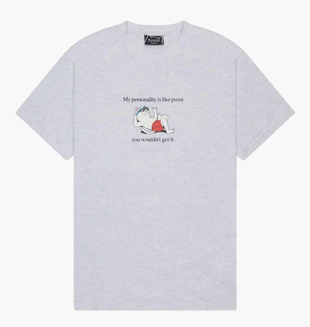 Футболка чоловіча Ripndip Ripndip Wouldnt Get It Grey