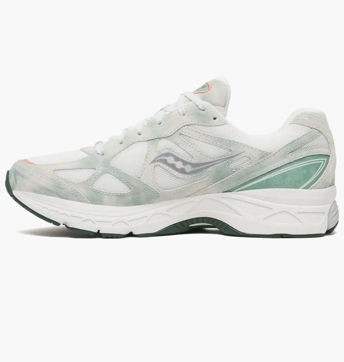 Кроссовки унисекс Saucony Progrid Guide 7 бежевые с зеленым S101224-1002