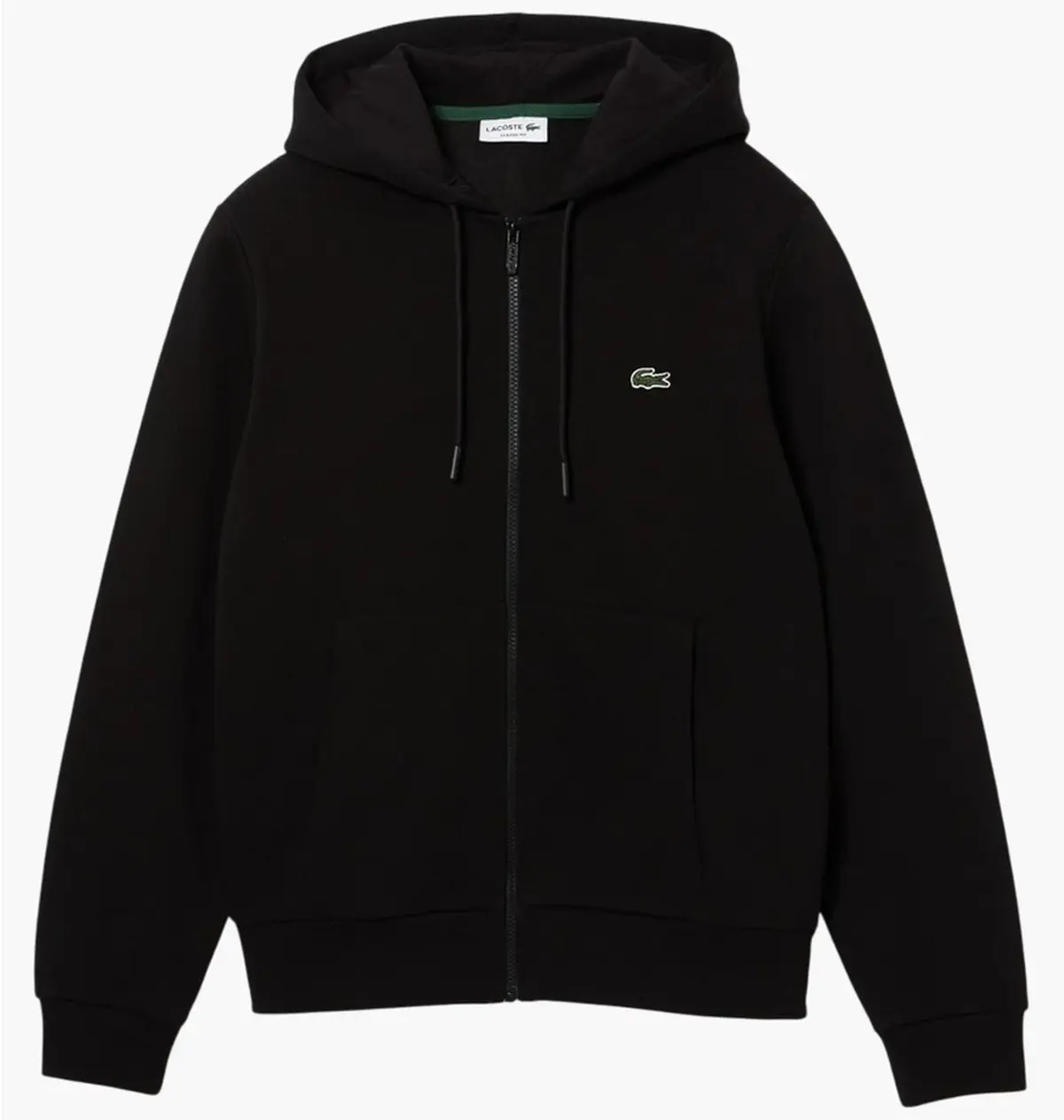 Кофта чоловіча Lacoste Zip-Up Fleece чорна SH9626-51.CCA