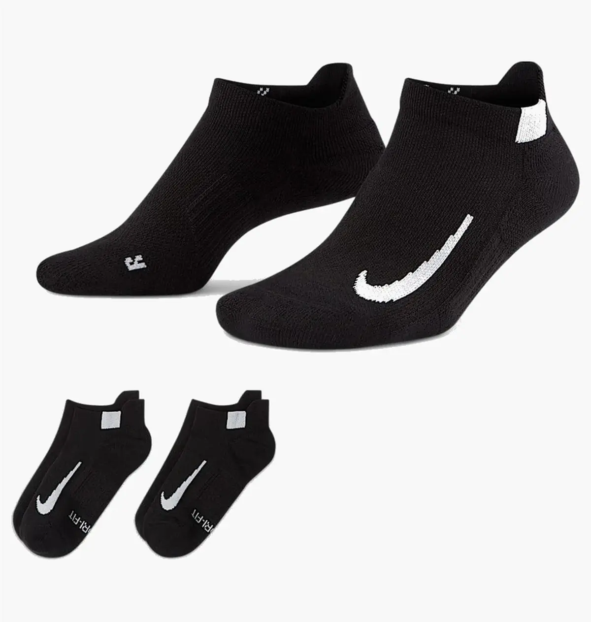 Шкарпетки Nike Court Multiplier Max Tennis No- Show Socks (2 Pairs) Black