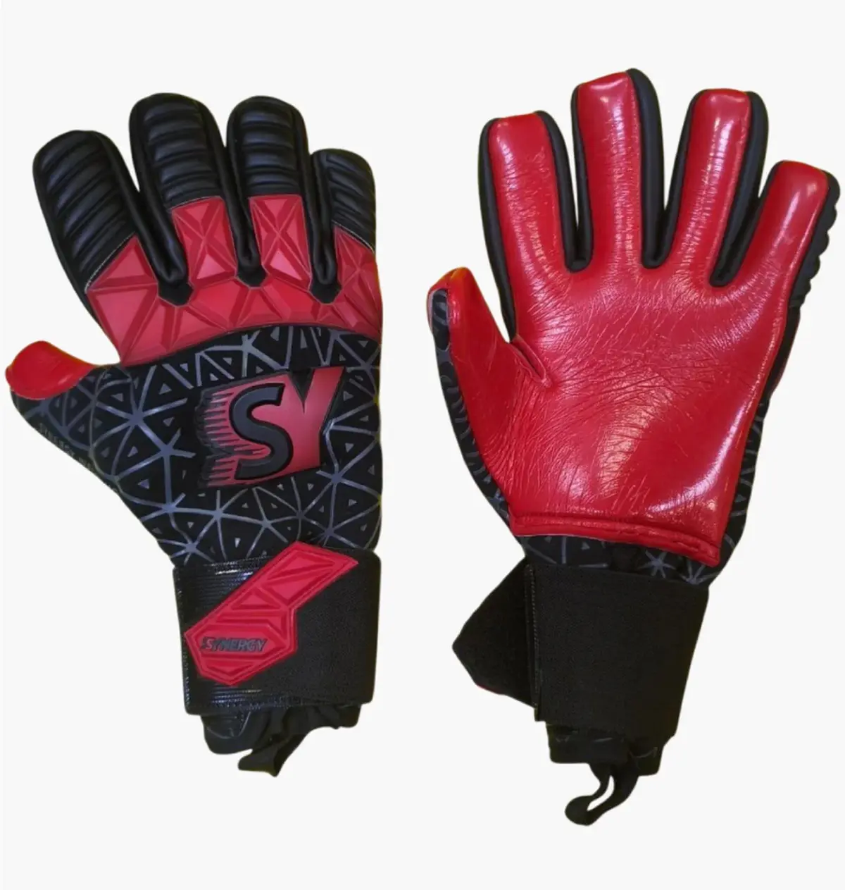Футбольні рукавиці унісекс Synergy Influence Red 24 Red/Black
