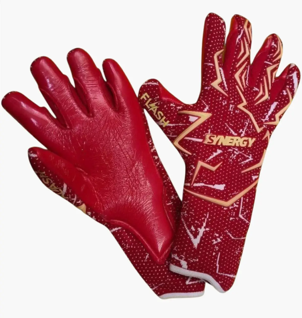 Футбольні рукавиці унісекс Synergy Flash Red Red