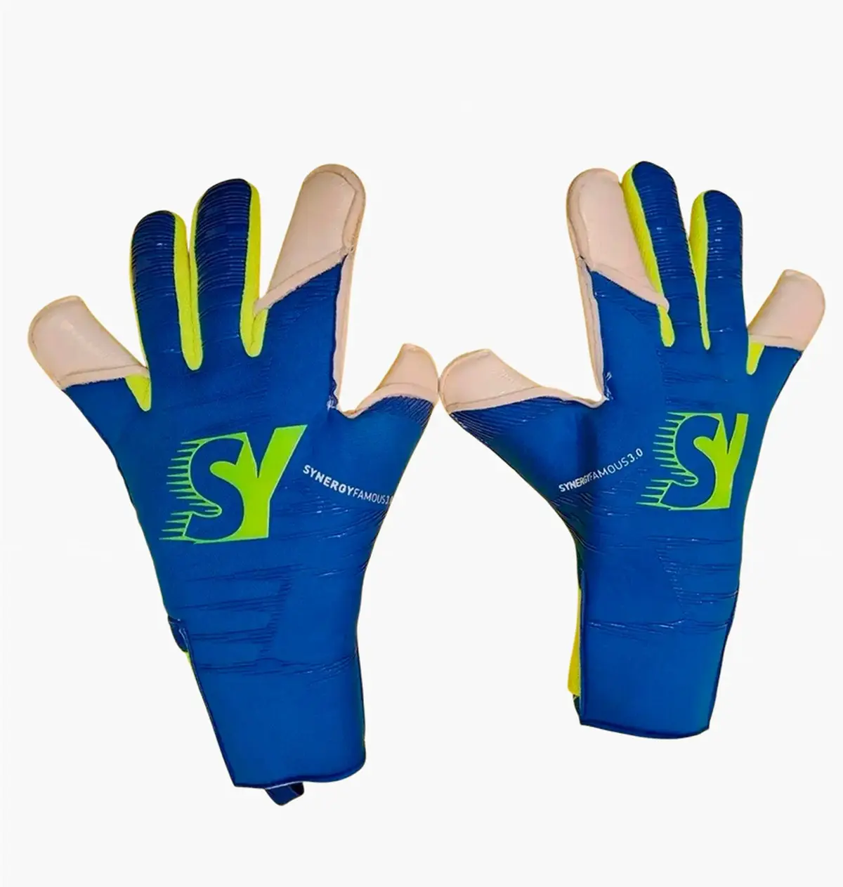 Футбольные перчатки унисекс Synergy Famous Blue Blue