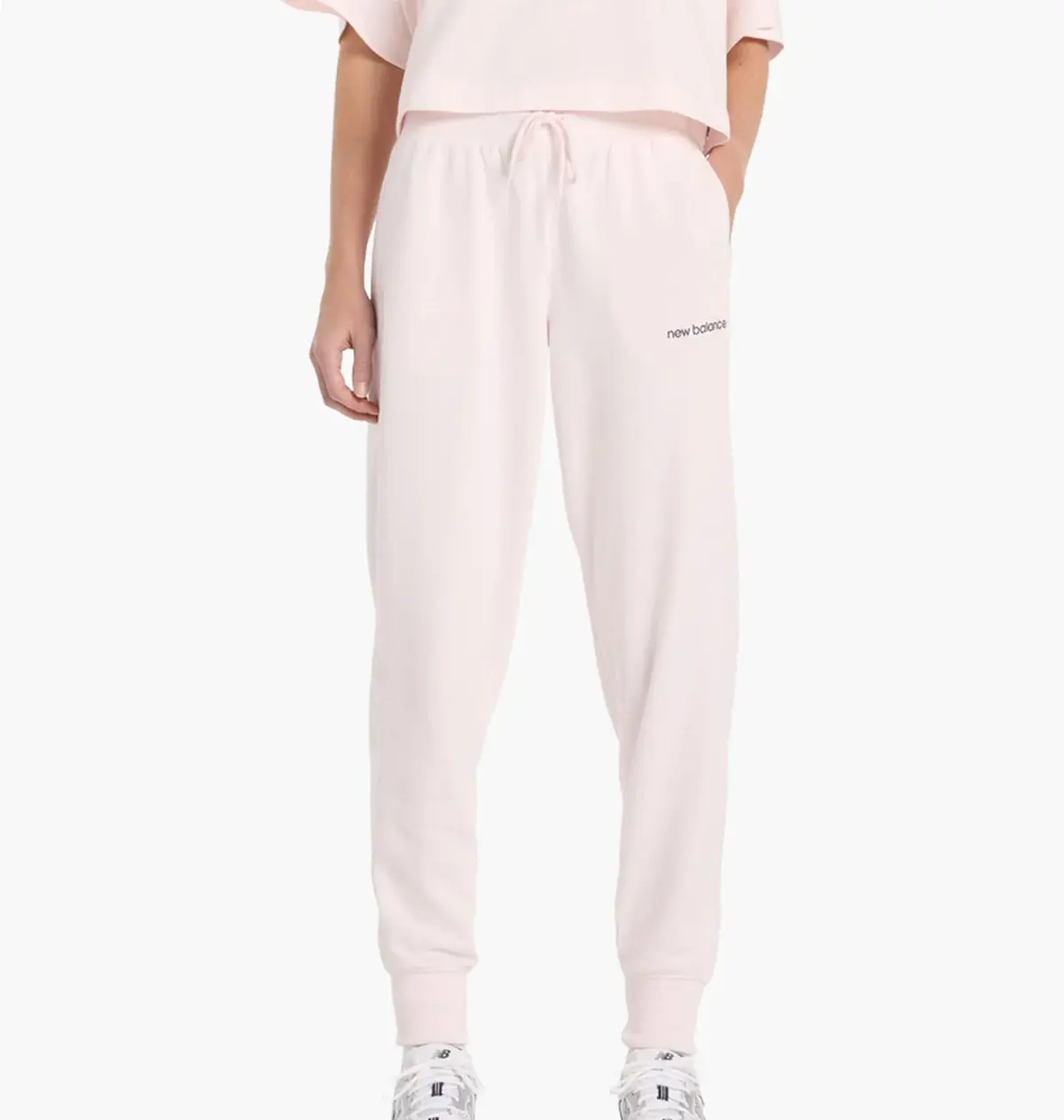 Брюки жіночі New Balance Graphic French Terry Pink