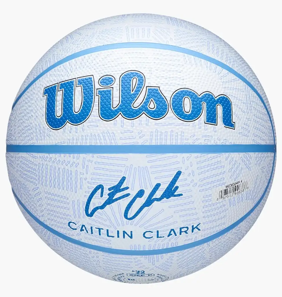 Баскетбольный мяч Wilson Caitlin Clark Envision Light Blue