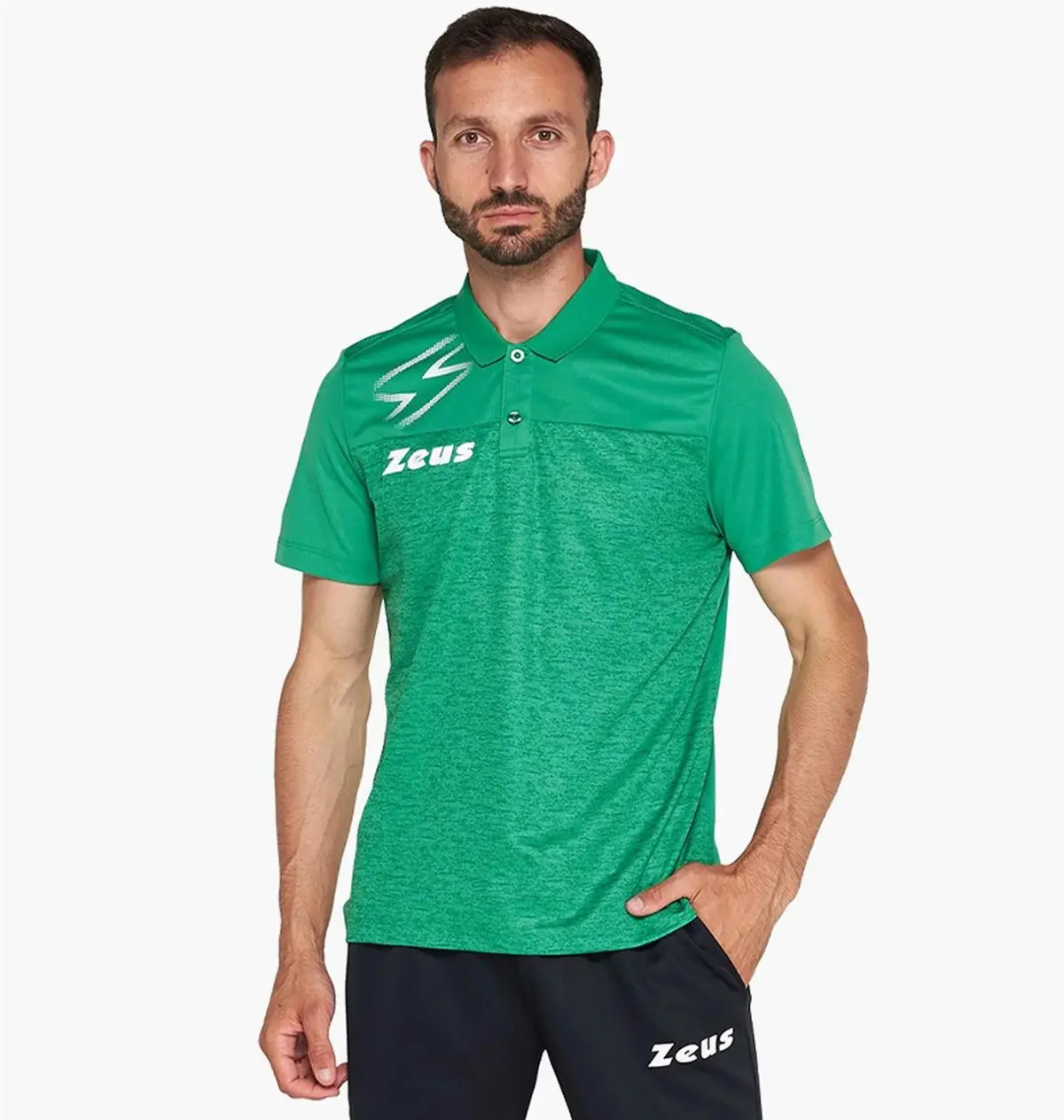 Футбольная футболка мужская Zeus Polo Olympia Verde